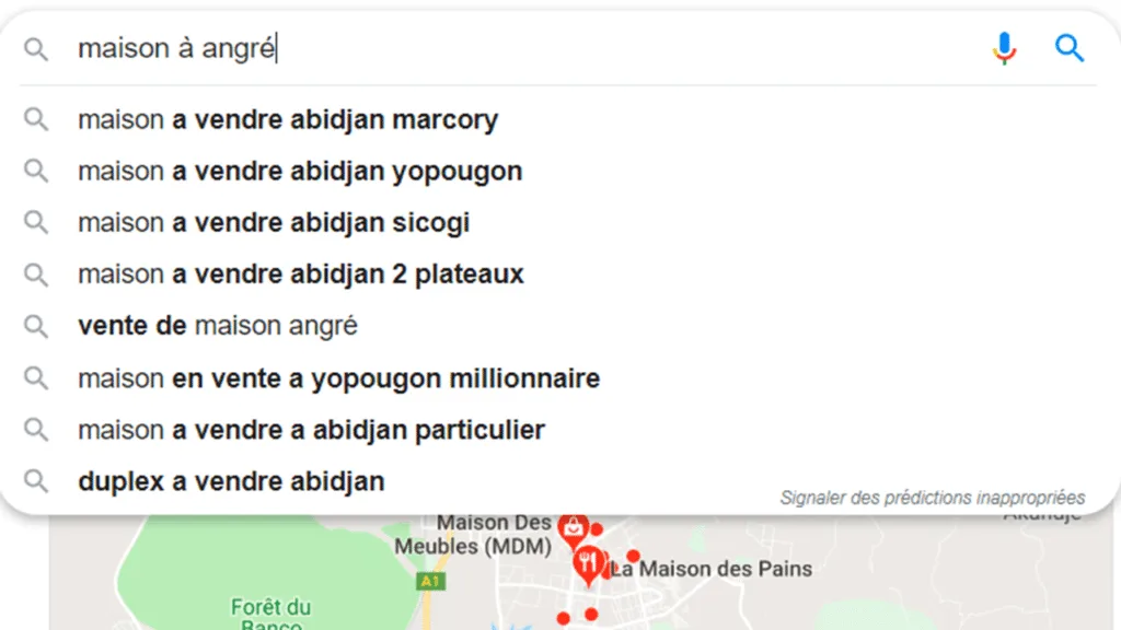 Choisir les recherches alternatives sur Google. C'est une très bonne approche dans la recherche de vos mots clés.