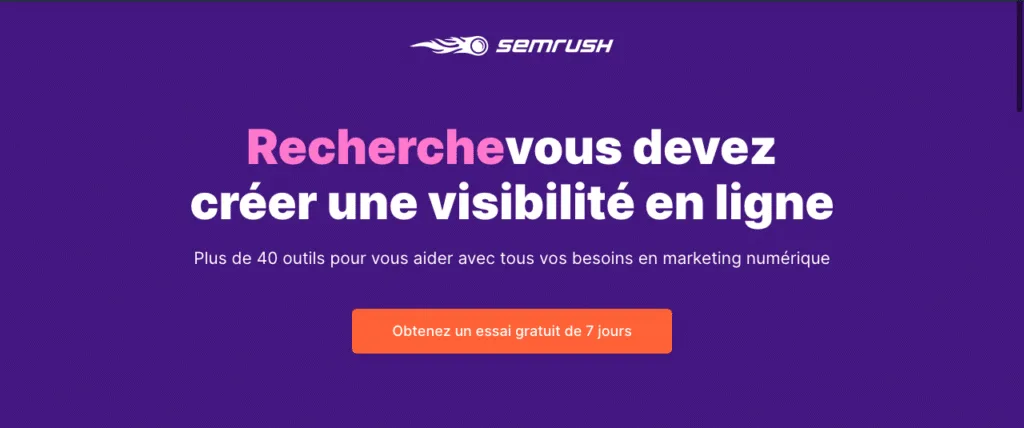 utiliser SemRush pour améliorer son seo