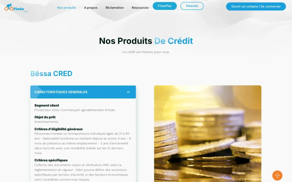 Site web ADEC : page interne 4