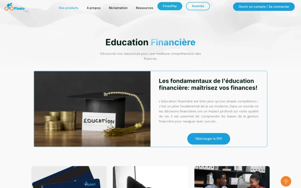 Site web ADEC : page interne 5