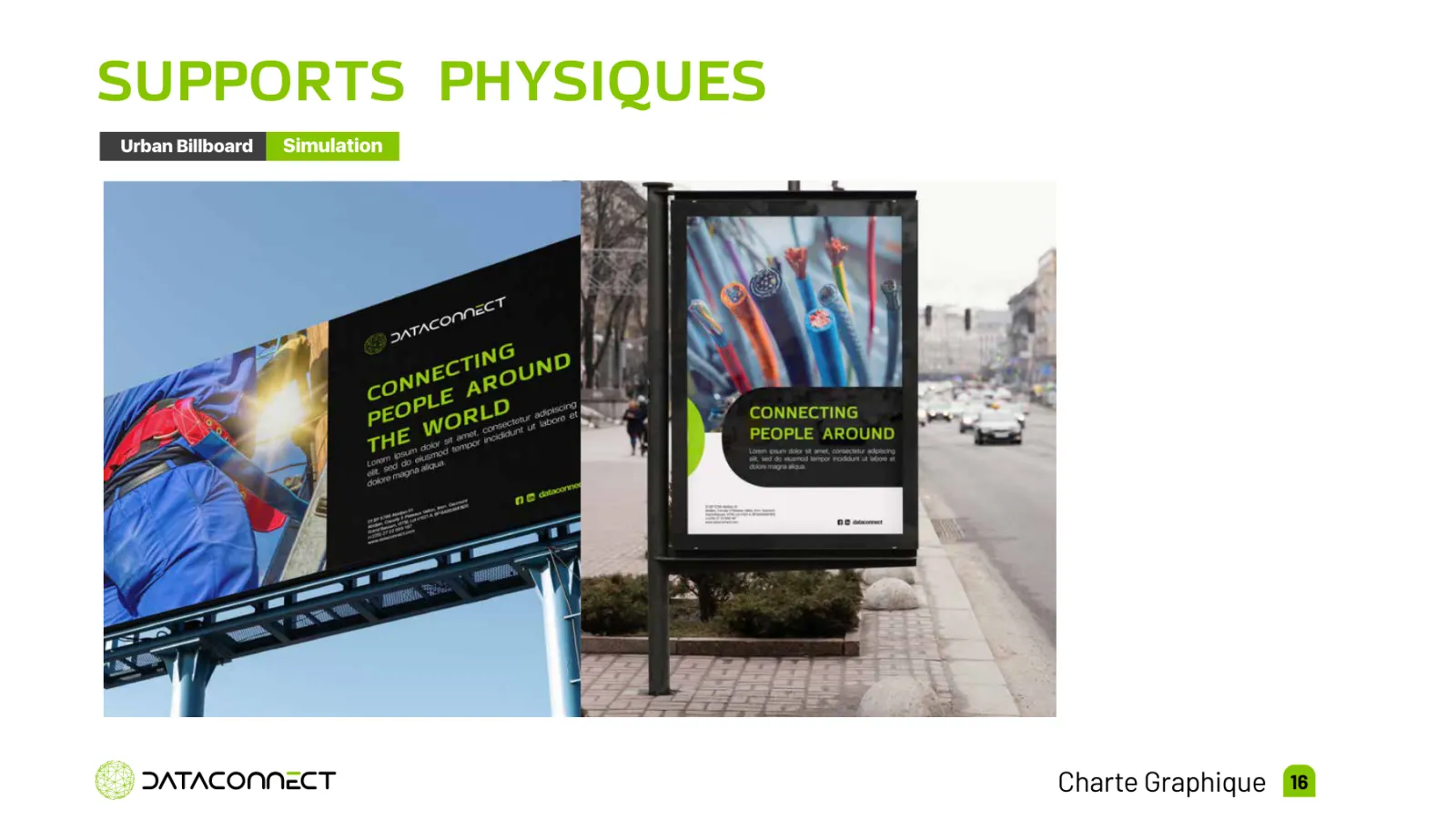 Dataconnect : guide d'identité visuelle conçu par Digit Communication
