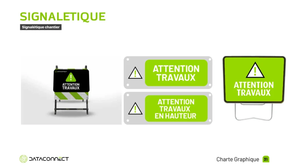 Dataconnect : identité visuelle et déclinaisons conçues par Digit Communication