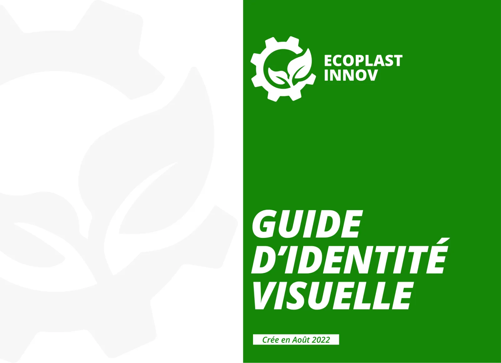 Ecoplast Inov : guide d'identité visuelle conçu par Digit Communication