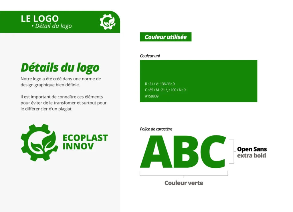 Ecoplast Inov : identité visuelle et déclinaisons conçues par Digit Communication