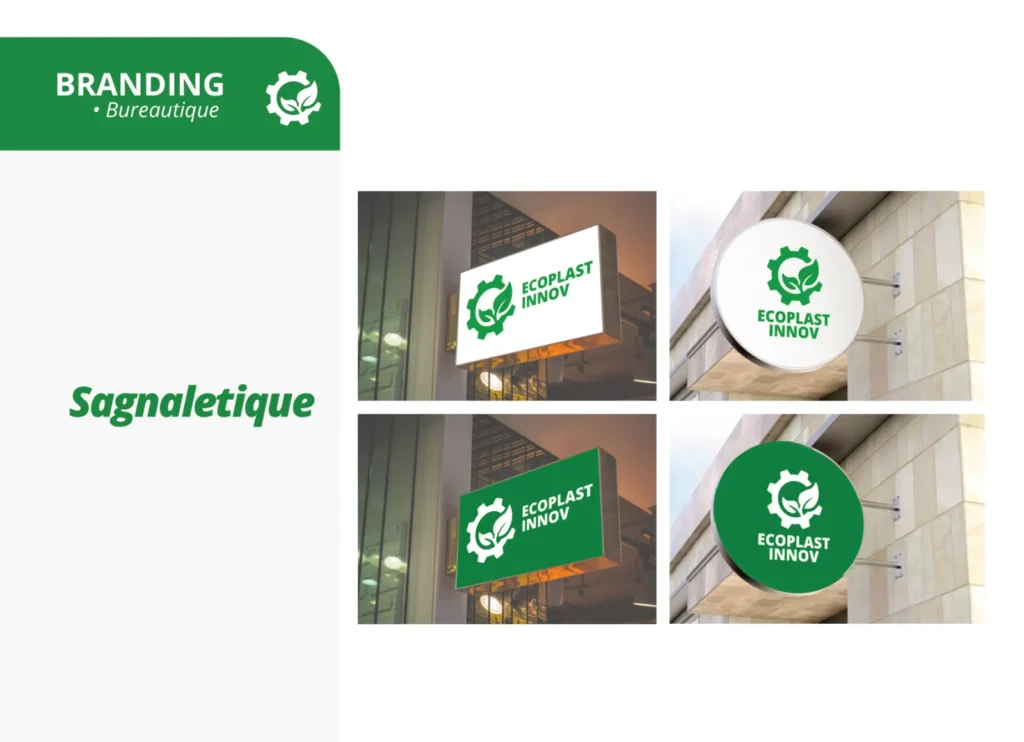 Ecoplast Inov : identité visuelle et déclinaisons conçues par Digit Communication