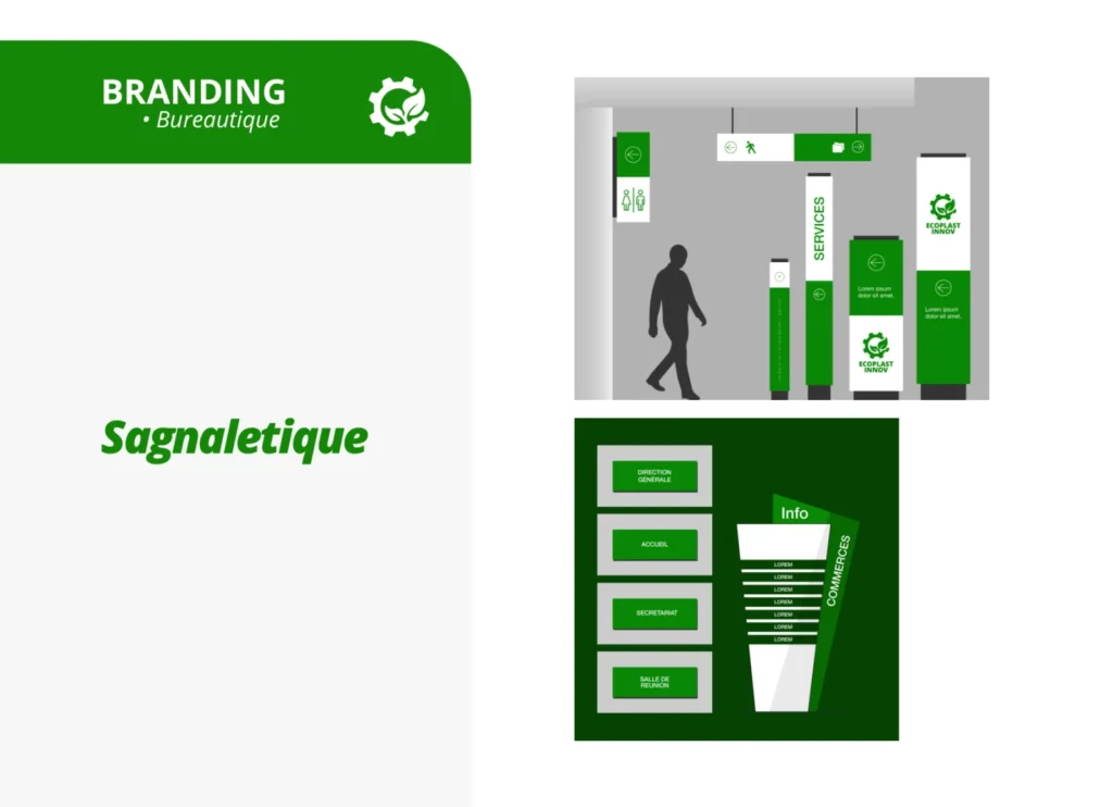Ecoplast Inov : identité visuelle et déclinaisons conçues par Digit Communication