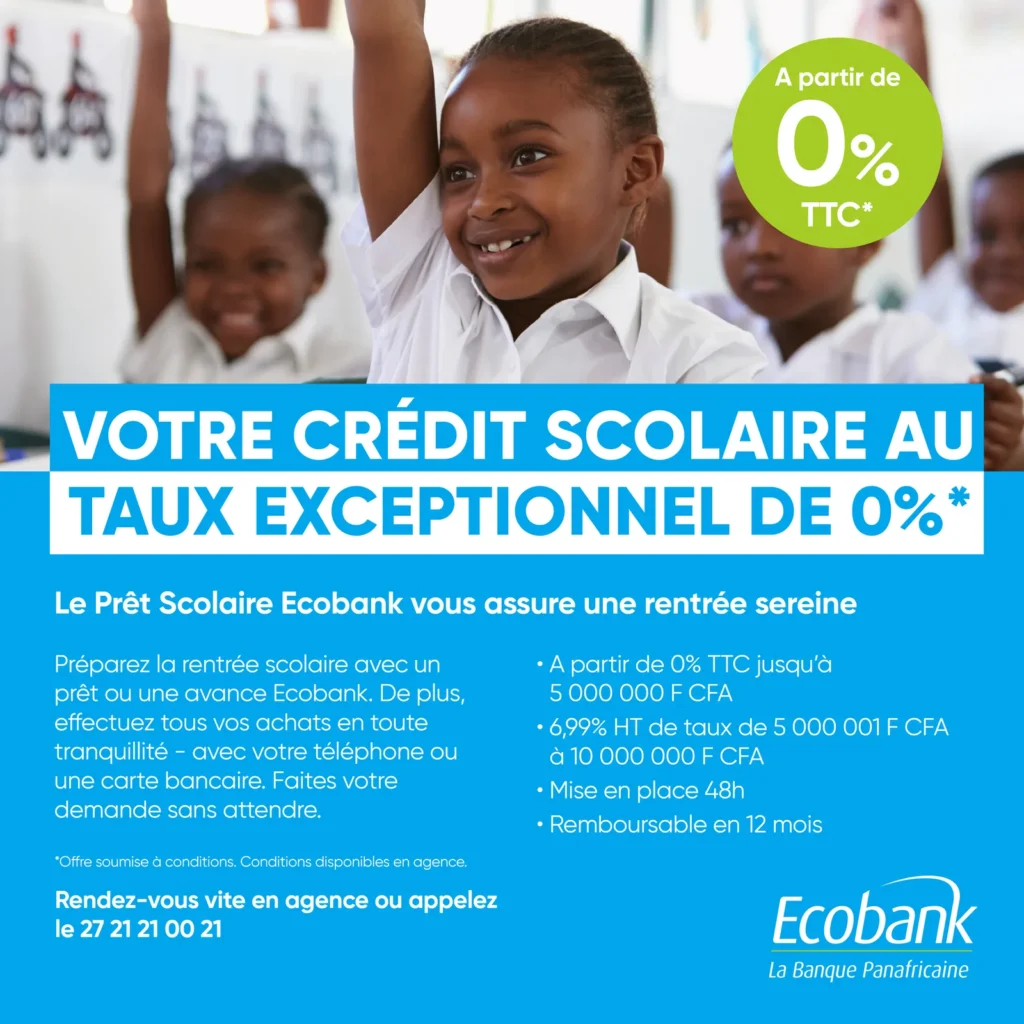 Prêt scolaire Ecobank