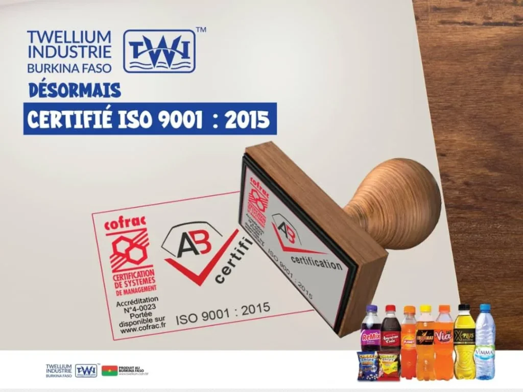 Twellium, certification ISO 9001