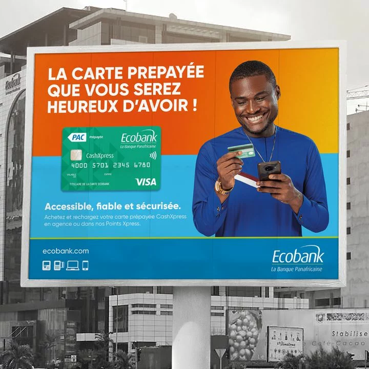 Panneau Ecobank : la carte prépayée que vous serez heureux d'avoir